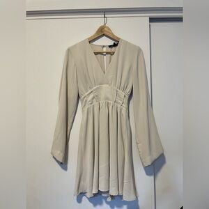 Dynamite Cream Long Sleeve Dress